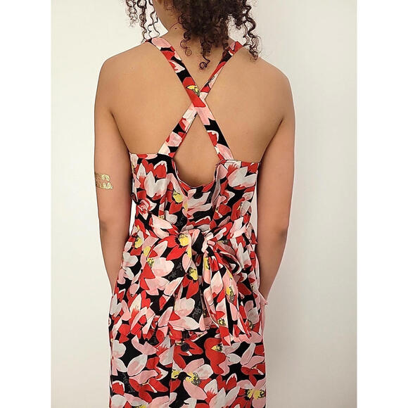 SONIA RYKIEL Floral Sleeveless Dress with pockets size T 42 France - Picture 6 of 9